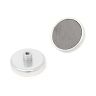 Ceramic Pot Magnet with M5 Internal Thread - 1-9/16 in. dia x 5/16 in. thick - 32.2lbs Pull