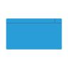 MagFlex® Large Magnetic Scrumboard Gloss Blue Dry Erase Surface Magnet - 3-1/8 in. x 1/32 in.