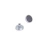 Ceramic Pot Magnet with M4 Internal Thread - 1 in. dia x 9/32 in. thick - 2.21lbs Pull