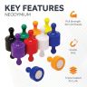 Jumbo Skittle Magnets - Office & Refrigerator - 1-1/8 in. dia x 1-3/8 in. tall