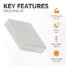 N42 Neodymium Square Magnet - 1 in. x 1 in. x 1/4 in. thick - 13.03lbs Pull
