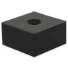 N52 Neodymium Rubber Coated Square Magnet - 1-7/8 in. x 1-7/8 in. x 1 in. thick with 5/16 in. dia Countersunk Hole - 185.22lbs Pull (North/South)