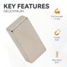 N42 Neodymium Axially Magnetized Rectangular Magnet - 13/16 in. x 3/8 in. x 1-9/16 in. thick - 24.69lbs Pull