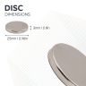 N42 Neodymium Disc Magnet - 1 in. dia x 1/8 in. thick - 12.12lbs Pull