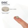 N42 Neodymium Disc Magnet - 3/8 in. dia x 1/16 in. thick - 3.08lbs Pull