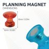 Traditional Magnetic Map Pin Magnets - 5/8 in. dia x 19/32 in. tall