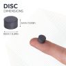 Y10 Ceramic Disc Magnet - 3/8 in. diameter x 1/4 in. thick - 0.25lbs Pull
