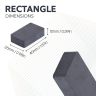 Y30BH Ceramic Rectangular Magnet - 1-9/16 in. x 1 in. x 3/8 in. thick - 6.17lbs Pull