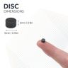 Y10 Ceramic Disc Magnet - 3/16 in. dia x 1/8 in. thick - 0.12lbs Pull