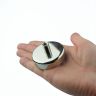 N42 Neodymium Pot Magnet with M8 Thread - 2-1/4 in. dia x 1-1/16 in. tall - 306.5lbs Pull