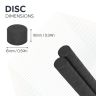 Y10 Ceramic Disc Magnet - 19/32 in. dia x 3/8 in. thick - 0.66lbs Pull