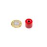 Alnico 5 Deep Pot Magnet Countersunk with M6 threaded hole - 11/16 in. dia x 5/8 in. thick - 5.51lbs Pull