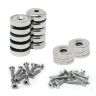 Neodymium Pot Magnets, Steel Discs & Screws Pack - 5/8 in. dia