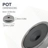 Y30BH Ceramic Pot Magnet - 1-3/8 in. dia x 5/16 in. thick x 3/16 in. hole - 10.81lbs Pull