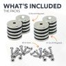 North & South Neodymium Countersunk Magnets & Screws Pack - 13/16 in. dia x 1/8 in. thick