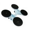 SCREWD 4-9/16 in. diameter (12-9/16 in. x 11 in.) Quad Suction Lifter - 264lbs Pull