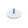 Black Rubber Coated POS Magnet Countersunk with M6 x 19/32 in. External Thread - 1-9/16 in. dia x 1/4 in. thick