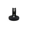 Rubber Coated Cable Holding Magnet - 1.7 in. dia x 1/4 in. high with 1 in. Rubber Clamp - 17.6lbs Pull