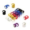 Rainbow Coloured Plastic Mini Magnetic Hooks - 15/32 in. dia x 3/4 in. tall - 2.2lbs Pull