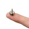 N42 Neodymium Pot Magnet with M3 Stud - 3/8 in. dia x 3/16 in. thick - 6.61lbs Pull
