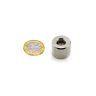 Samarium Cobalt High Tempreature Disc Magnet - 1 in. dia x 13/16 in. - 27.12lbs Pull