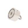 N42 Neodymium Pot Magnet with 2x M10 Eyebolts - 3 in. dia x 1 in. - 441lbs Pull