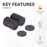 Y10 Ceramic Magnet - 3/4 in. x 1/8 in. thick - 0.88lbs Pull