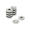 N35H Neodymium Countersunk Disc Magnet - 13/16 in. dia x 3/16 in. thick x 1/4 in. Hole - 15.65lbs Pull