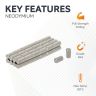 N42 Neodymium Rod Magnet - 1/32 in. dia x 1/16 in. thick - 0.06lbs Pull