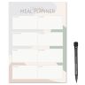 MagFlex® A4 Pastels Weekly Meal Planner Refrigerator Magnet - Flexible Magnetic Sheet