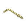 SCREWD 1 in. Brass Plated L Hook