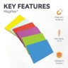 MagFlex® Flexible Gloss Blue Dry Erase Surface Magnetic Sheet - 3-1/8 in. x 1/32 in.