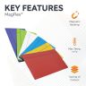 MagFlex® Large Magnetic Scrumboard Gloss Blue Dry Erase Surface Magnet - 3-1/8 in. x 1/32 in.