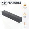 Y30BH Ceramic Magnet - 6 in. x 1 in. x 1 in. thick - 33.08lbs pull