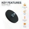 Black Rubber Coated POS Magnet c/w M8 x 5/8 in. External Thread - 2-9/16 in. dia x 1/3 in. thick