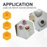 Y10 Ceramic Disc Magnet with Adhesive Foam Pad - 1 in. dia x 3/16 in. thick - 1.32lbs Pull