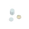 Nickel Plated Mild Steel Disc with 3M Self-Adhesive - 3/8 in. dia x 1/32 in. thick