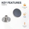 Ceramic Clamping Magnet - 1-1/4 in. dia - 12.79lbs Pull