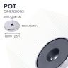 Ceramic Pot Magnet - 2-9/16 in. dia x 3/8 in. thick x 5/16 in. hole - 86lbs Pull