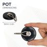 Ceramic Pot Magnet with Swivel Hook - 2-1/16 in. dia