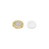 N42 Neodymium PTFE Coated Disc Magnet - 27/32 in. dia x 1/8 in. thick - 2.2lbs Pull