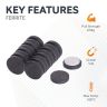 Y10 Ceramic Disc Magnet with Adhesive Foam Pad - 1 in. dia x 3/16 in. thick - 1.32lbs Pull