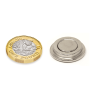 N35 Neodymium Top Hat Pot Magnet - 7/8 in. dia x 1/4 in. thick - 11.91lbs Pull