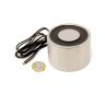 Electromagnet with 1/4-20 UNC Mounting Hole - 12V DC/12W- 3 in. dia x 2 in. thick - 498.33lbs Pull