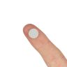 Nickel Plated Mild Steel Disc with 3M Self-Adhesive - 3/8 in. dia x 1/32 in. thick