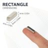 N42 Neodymium Rectangular Magnet - 19/32 in. x 5/32 in. x 5/32 in. thick - 4.85lbs Pull