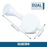 SCREWD 15-9/16 in. Bathroom Suction Cup Shower and Bath Aid Handle