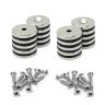 North & South Neodymium Countersunk Magnets & Screws Pack - 13/16 in. dia x 1/8 in. thick