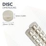 N42 Neodymium Disc Magnet - 13/16 in. dia x 3/8 in. thick - 25.35lbs Pull