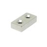 N42 Neodymium Countersunk Rectangular Magnet - 1-9/16 in. x 13/16 in. x 3/8 in. thick x 3/16 in. Hole - 53.8lbs Pull